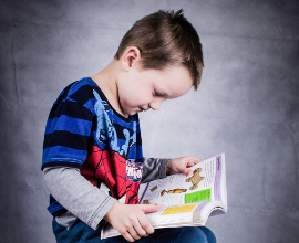 schooljongen vierkant